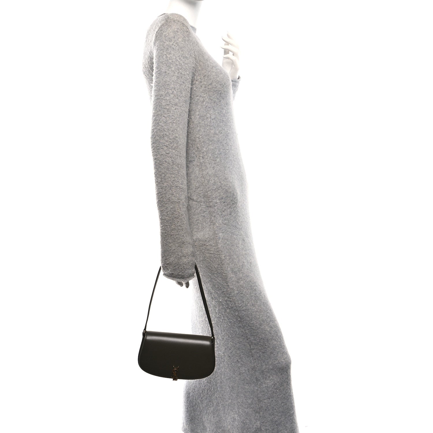 Box Calfskin Mini Voltaire Shoulder Bag  Deep Musk