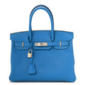 Togo Verso Birkin 30 Bleu Zanzibar Malachite