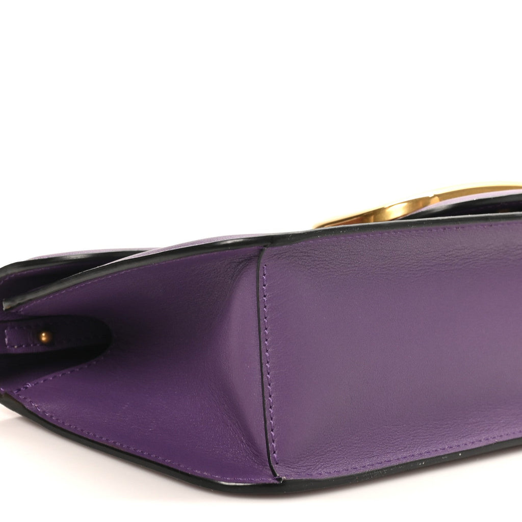 Calfskin Vlogo Loco Shoulder Bag Glicine