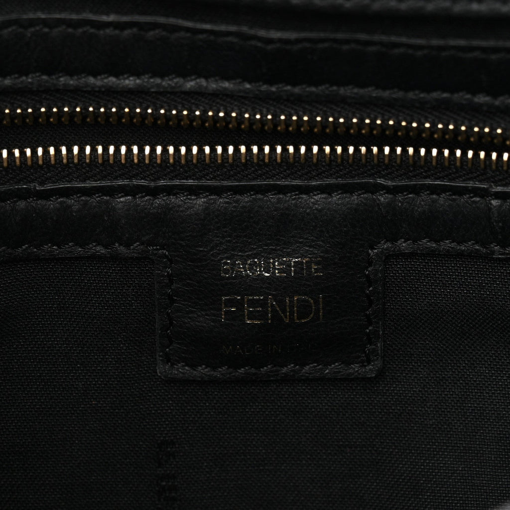 Nappa FF 1974 Embossed Baguette Black