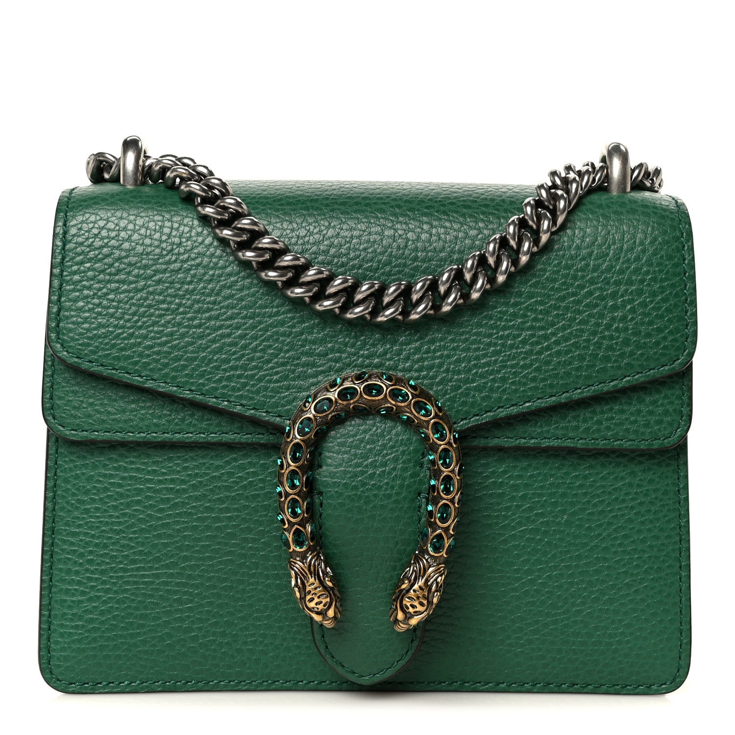 Calfskin Mini Dionysus Shoulder Bag Emerald