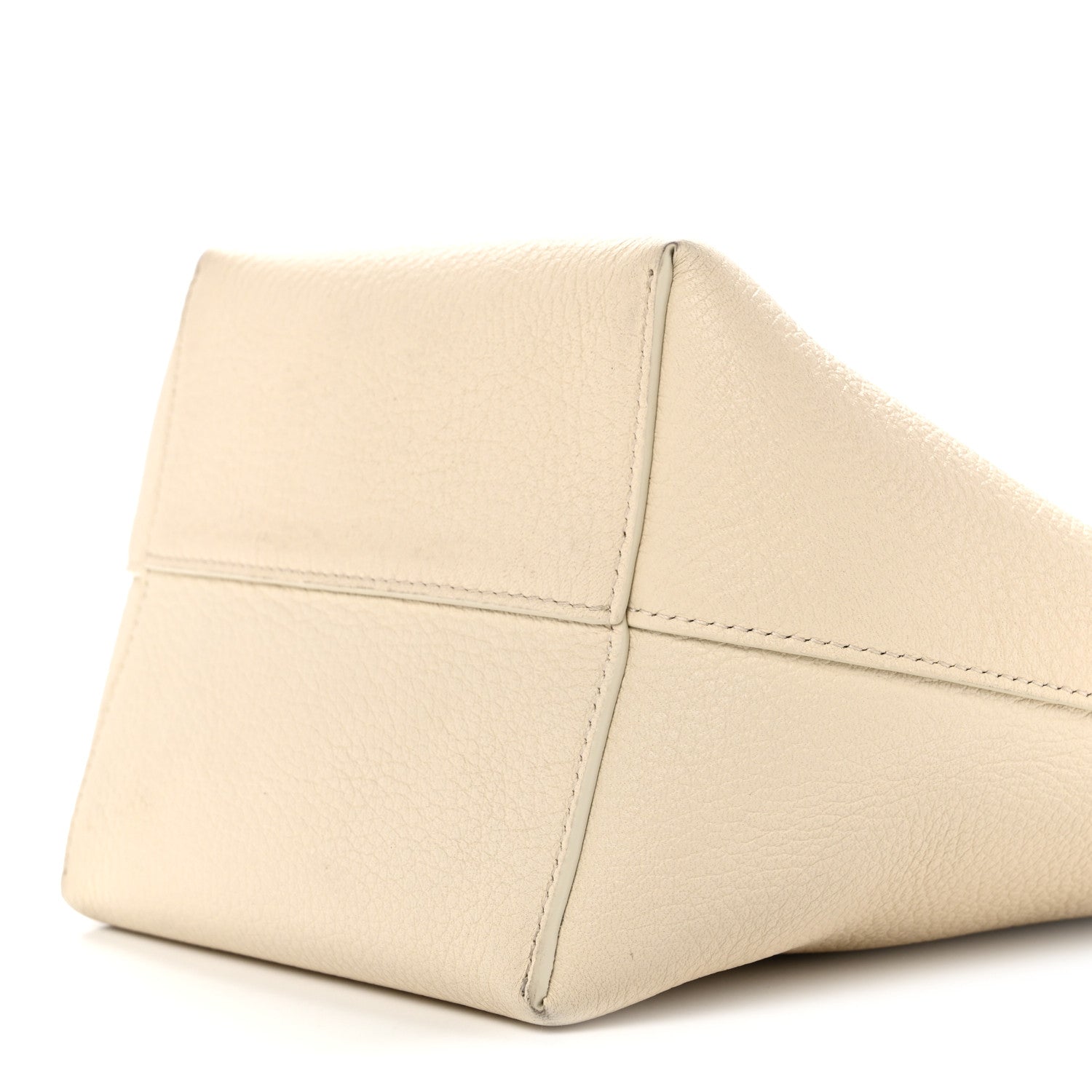 Grained Calfskin Small N/S Park Tote Ivory