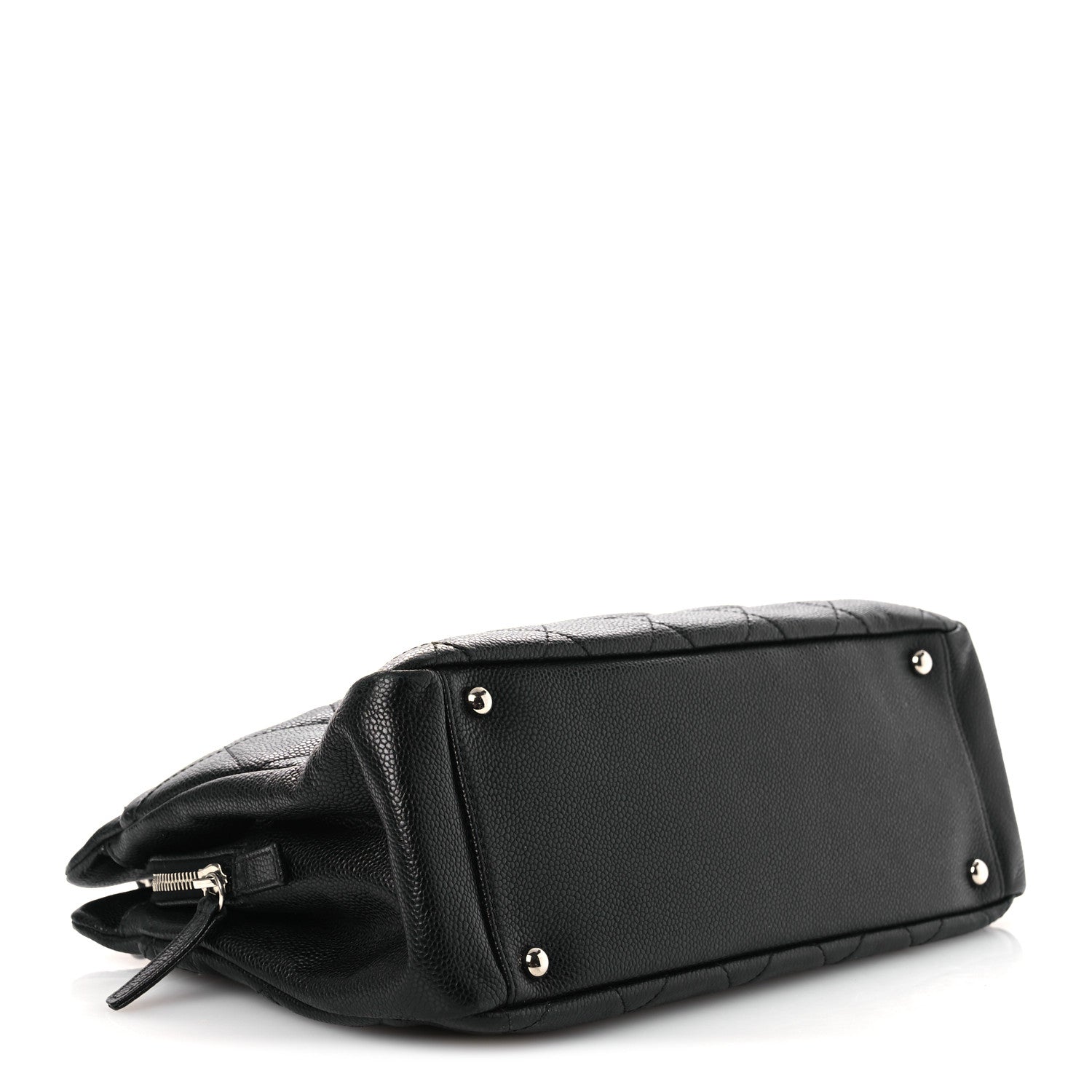 Caviar Quilted Timeless CC Soft Tote Black