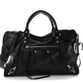 Agneau Classic Silver Hardware City Black