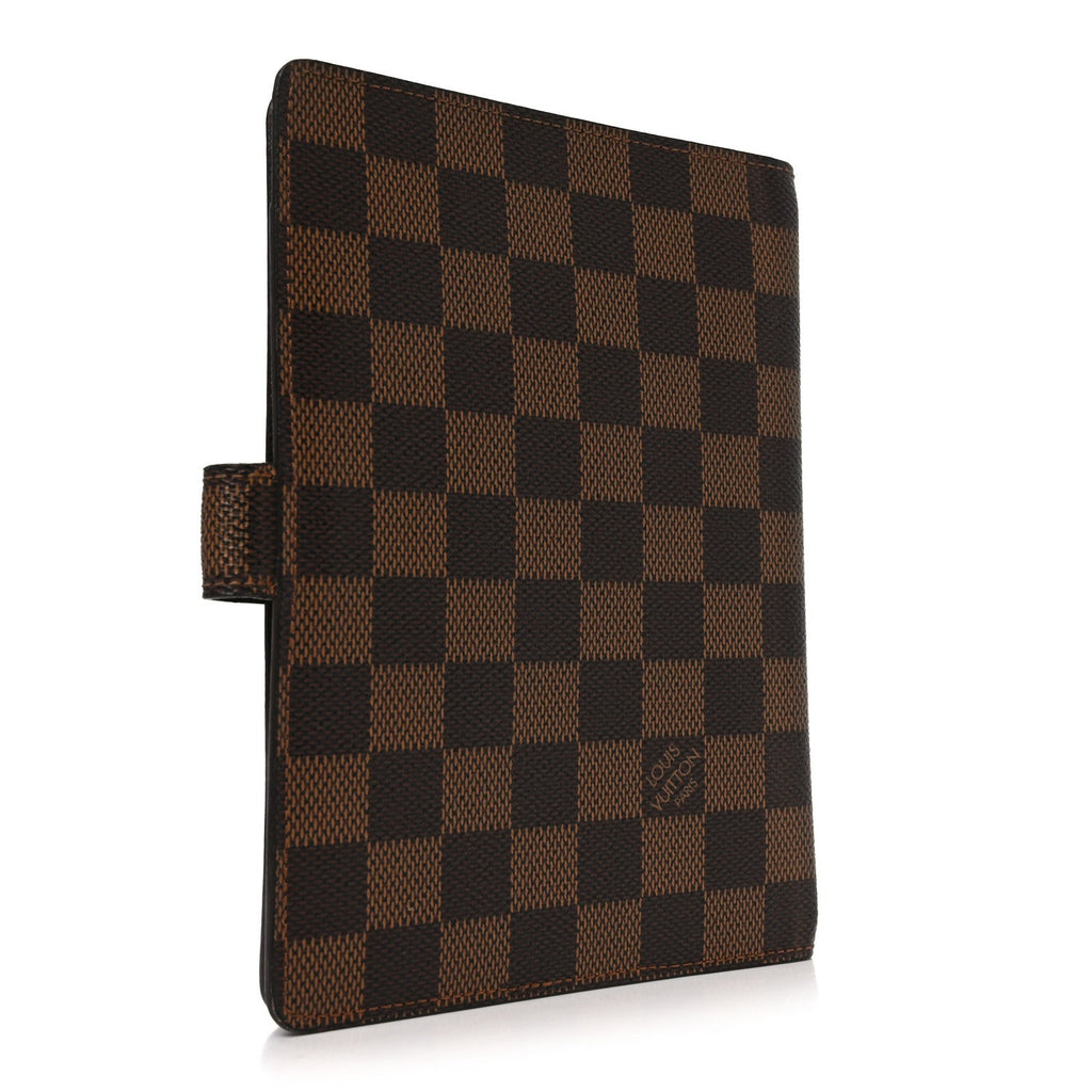 Damier Ebene Medium Ring Agenda Cover