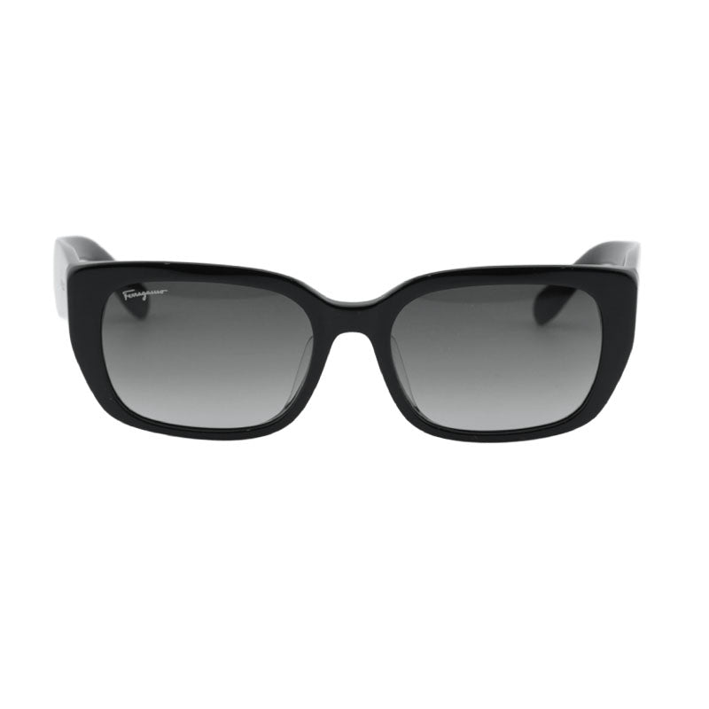 Salvatore Ferragamo Sunglasses Square Full Rim, Black Frame and Grey Gradient Lens SF1094SLB001
