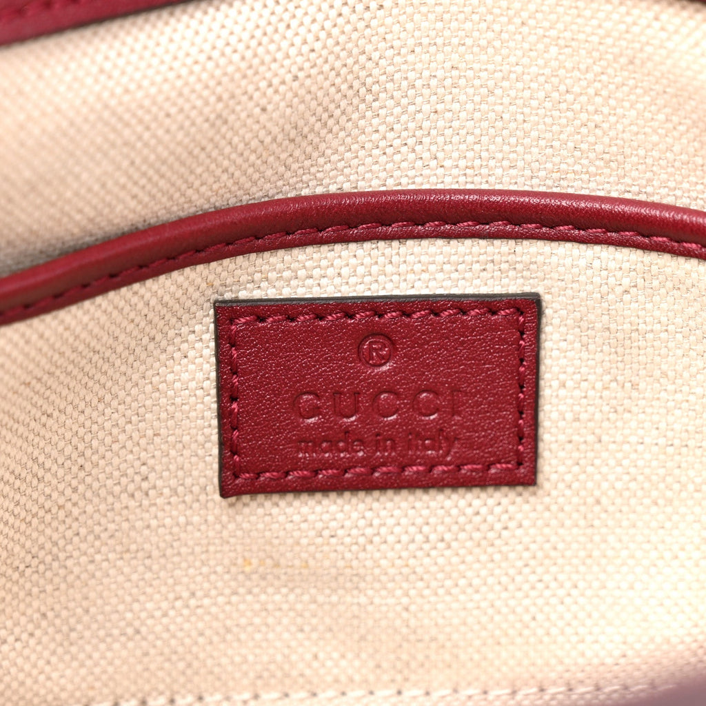 Arabella Calfskin Horsebit 1955 Shoulder Bag Rosso Ancora