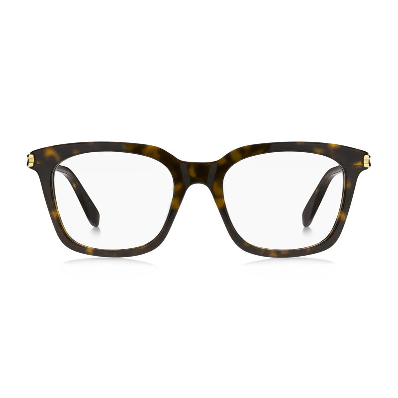 Marc Jacobs Eyeglasses Rectangle Full Rim, Havana Frame and Clear Demo Lenses Lens MARC570008600