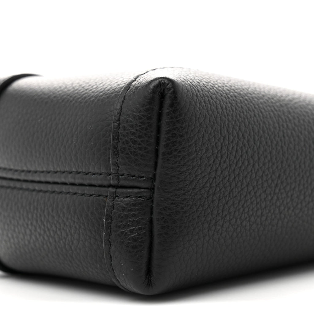 Calfskin Hourglass Phone Holder Bag Black