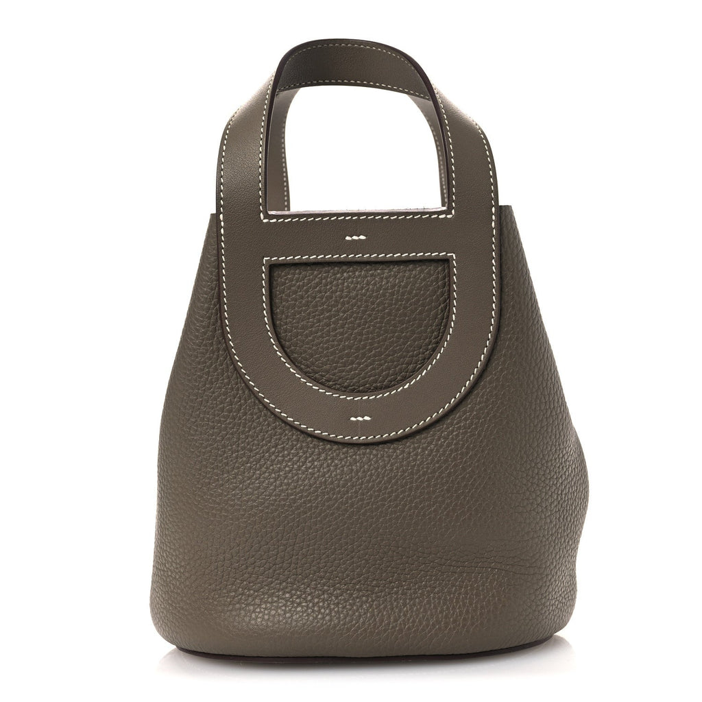 Taurillon Clemence Swift In-The-Loop 18 Bag Etoupe