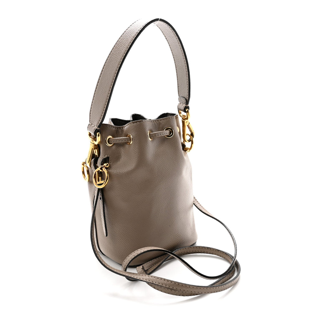 Vitello Cruise F is Fendi Mini Mon Tresor Bucket Bag Tortora