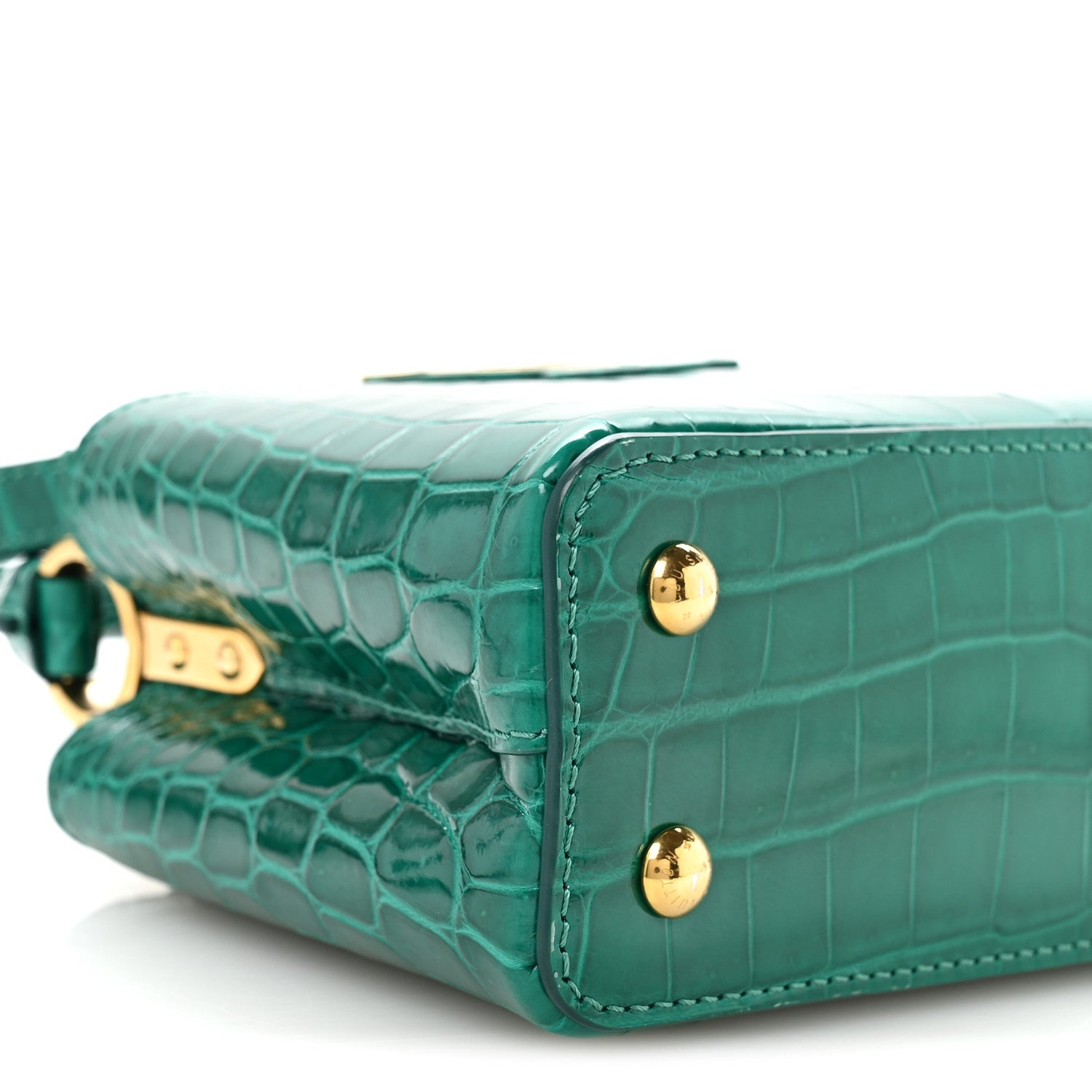 Crocodile Mini Capucines Emeraude