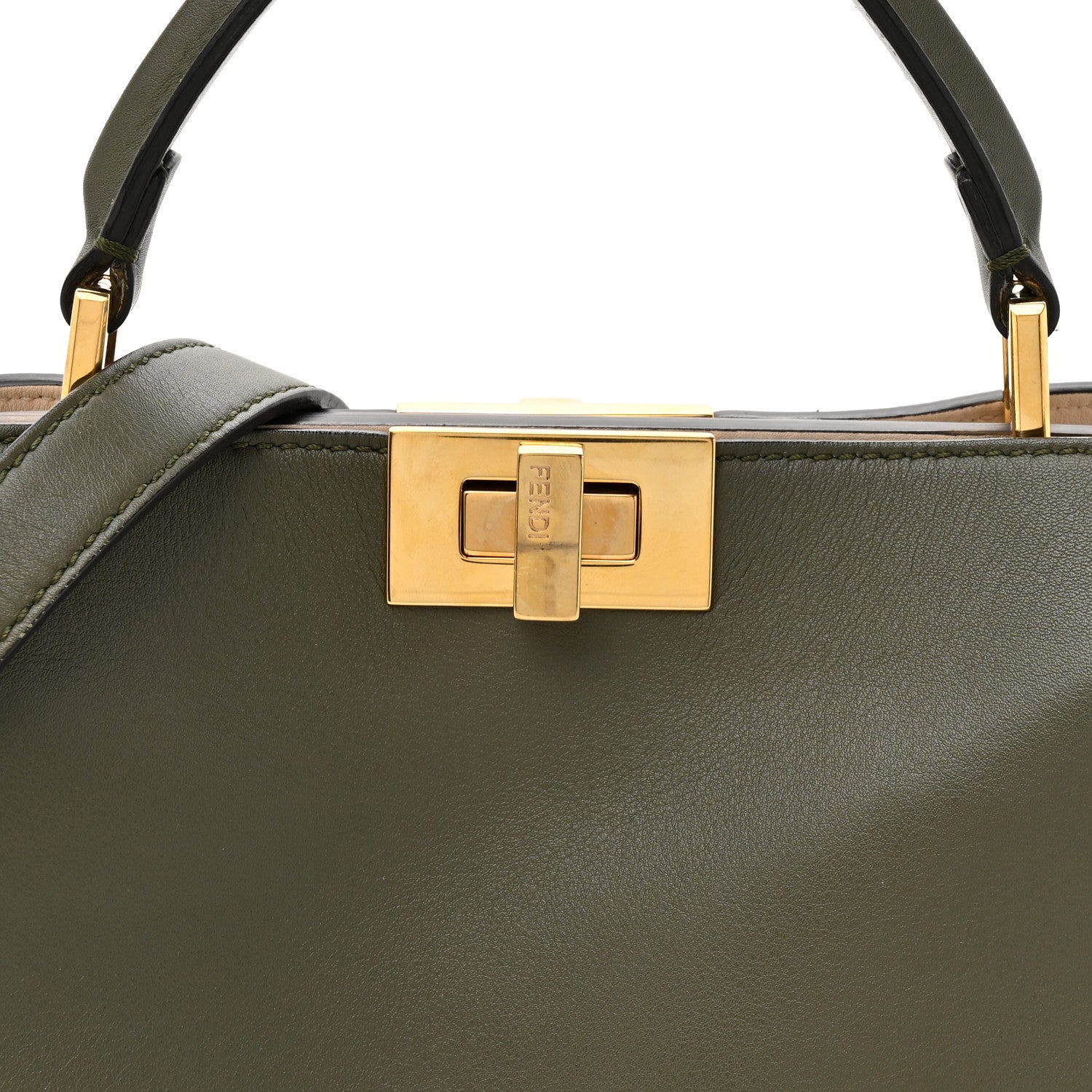 Vitello Tahiti Burro Medium Peekaboo Iconic Essentially Satchel Asparago Camelia