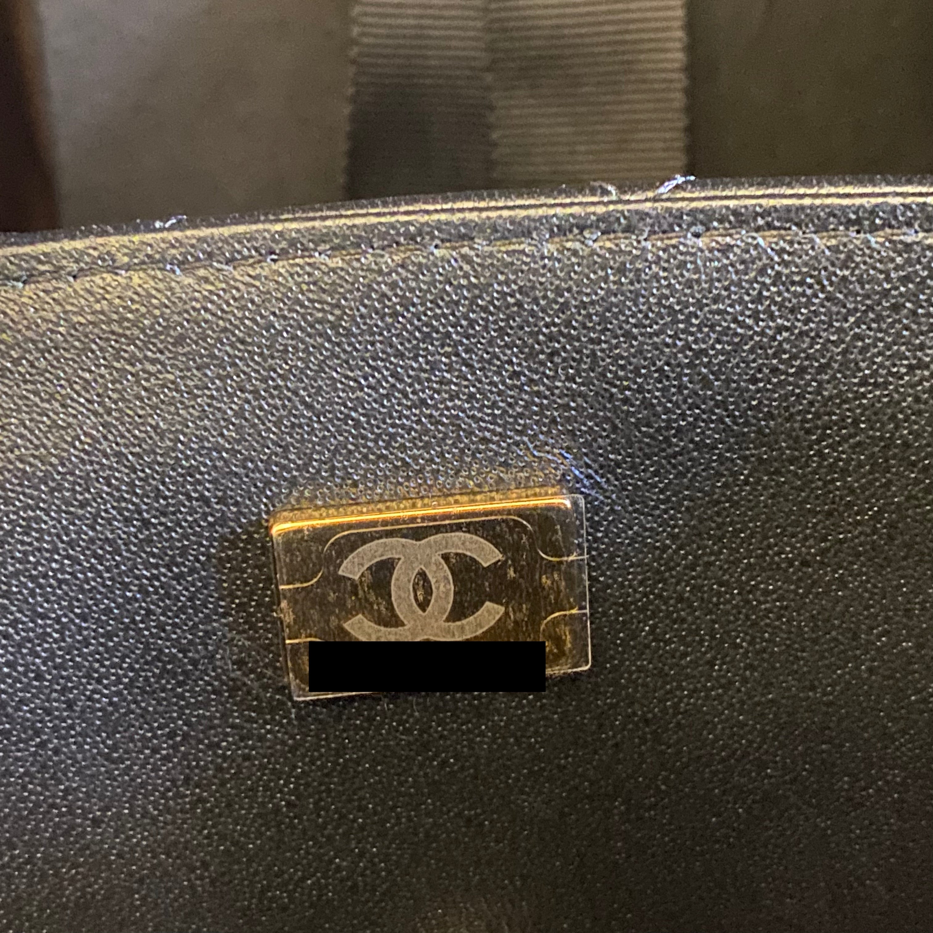 Chanel 21K Top Handle Mini Rectangular Flap Bag Black