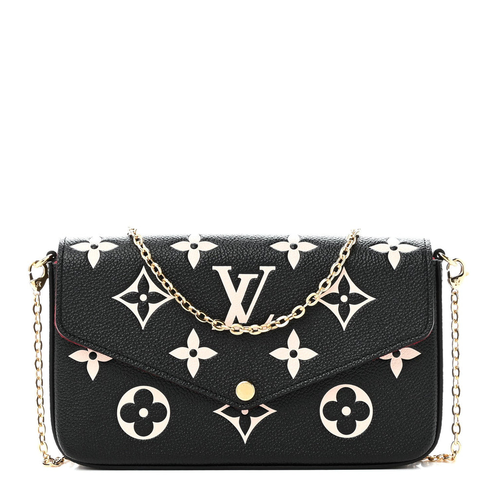 Empreinte Monogram Giant Felicie Pochette Black Beige