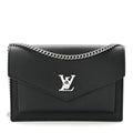 Soft Calfskin My Lockme Chain Pochette Black