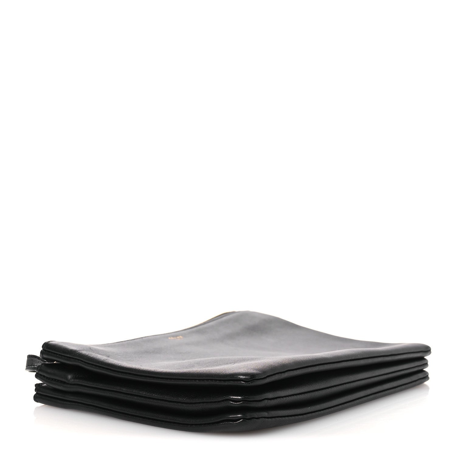 Lambskin Large Trio Crossbody Bag Black