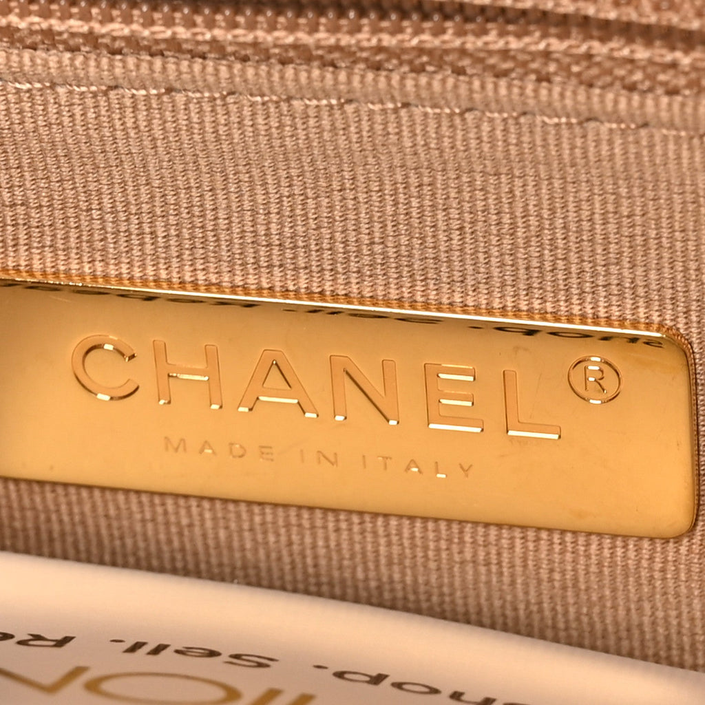 Lambskin Quilted Large Chanel 19 Flap Beige
