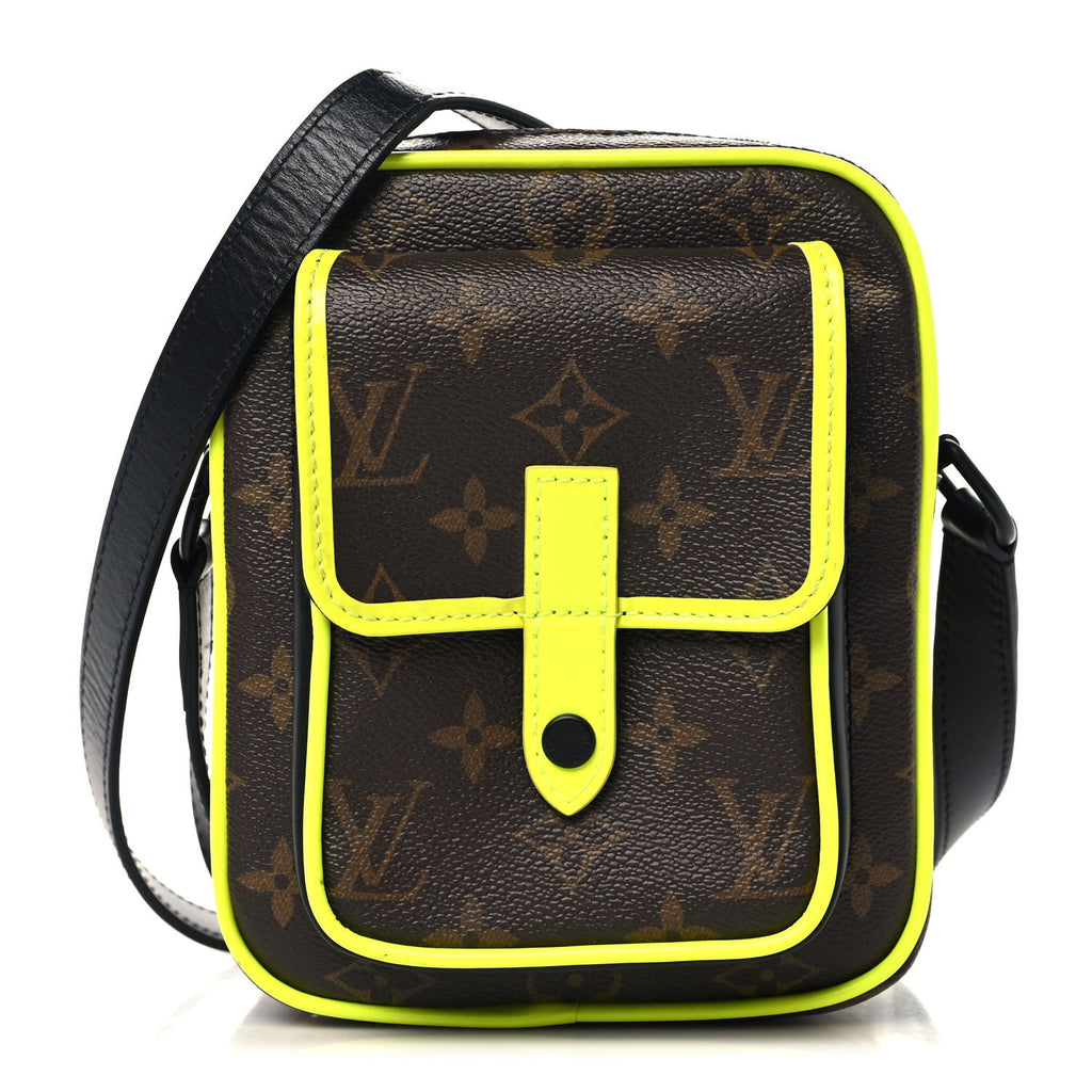 Monogram Macassar Christopher Wearable Wallet Fluorescent Yellow
