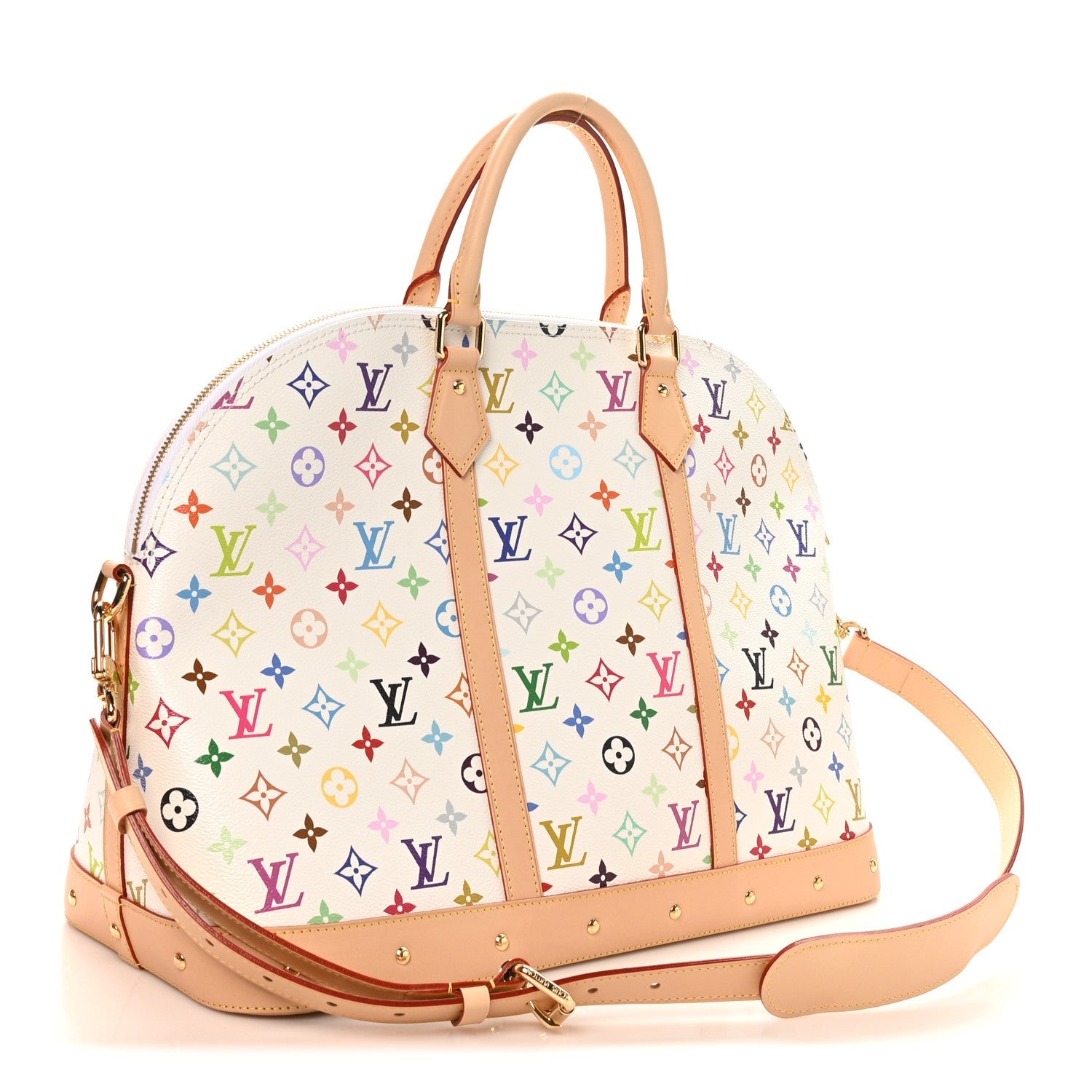 LV x TM Monogram Multicolor Alma Travel White