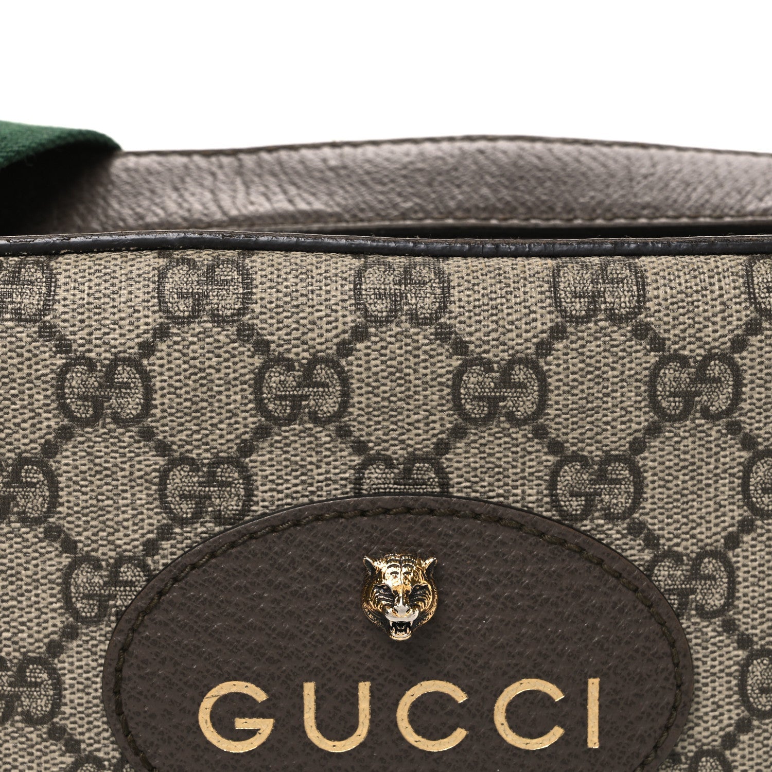GG Supreme Monogram Web Neo Vintage Shoulder Bag Beige New Acero Crop