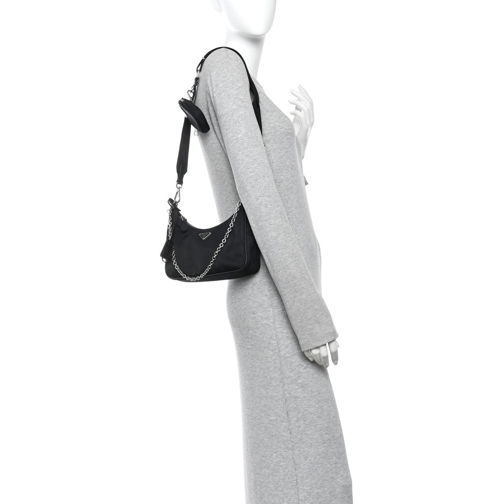 Nylon Re-Edition 2005 Shoulder Bag Black