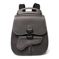 Grained Calfskin Maxi Gallop Sling Bag Grey