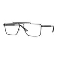 Versace Eyeglasses Rectangle Full Rim, Matte Black Frame and Clear Demo Lenses Lens VE12951433