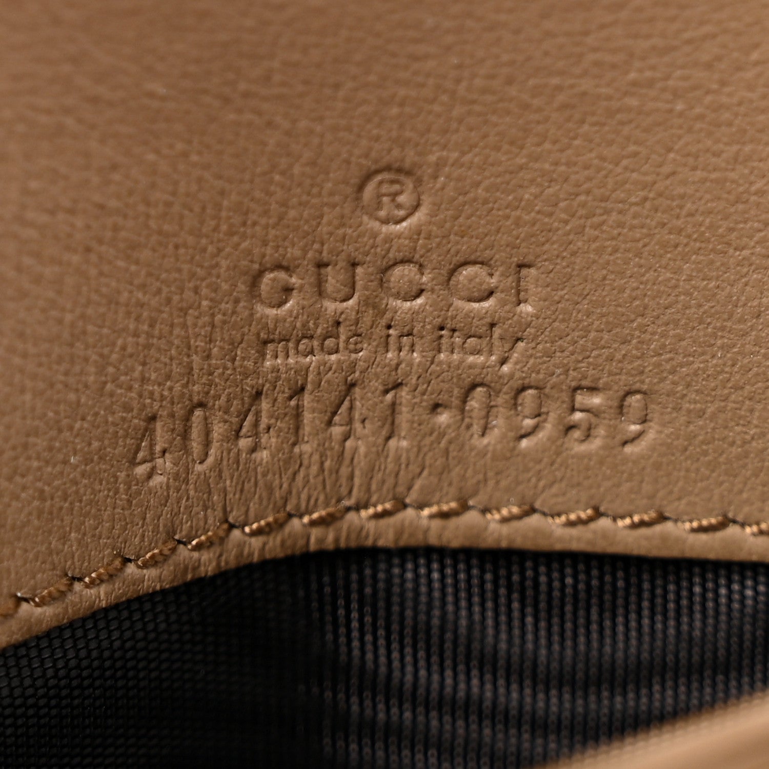 GG Supreme Monogram Dionysus Chain Clutch Wallet Beige Taupe