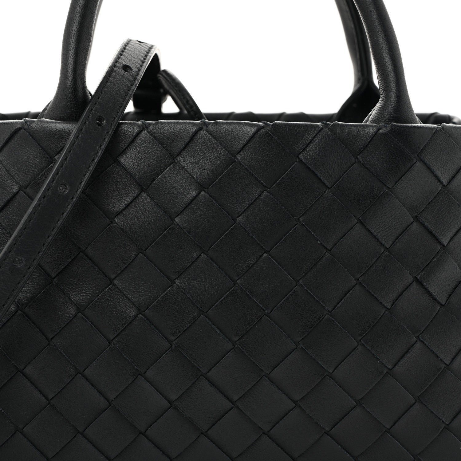 Nappa Intrecciato Small Tote Black