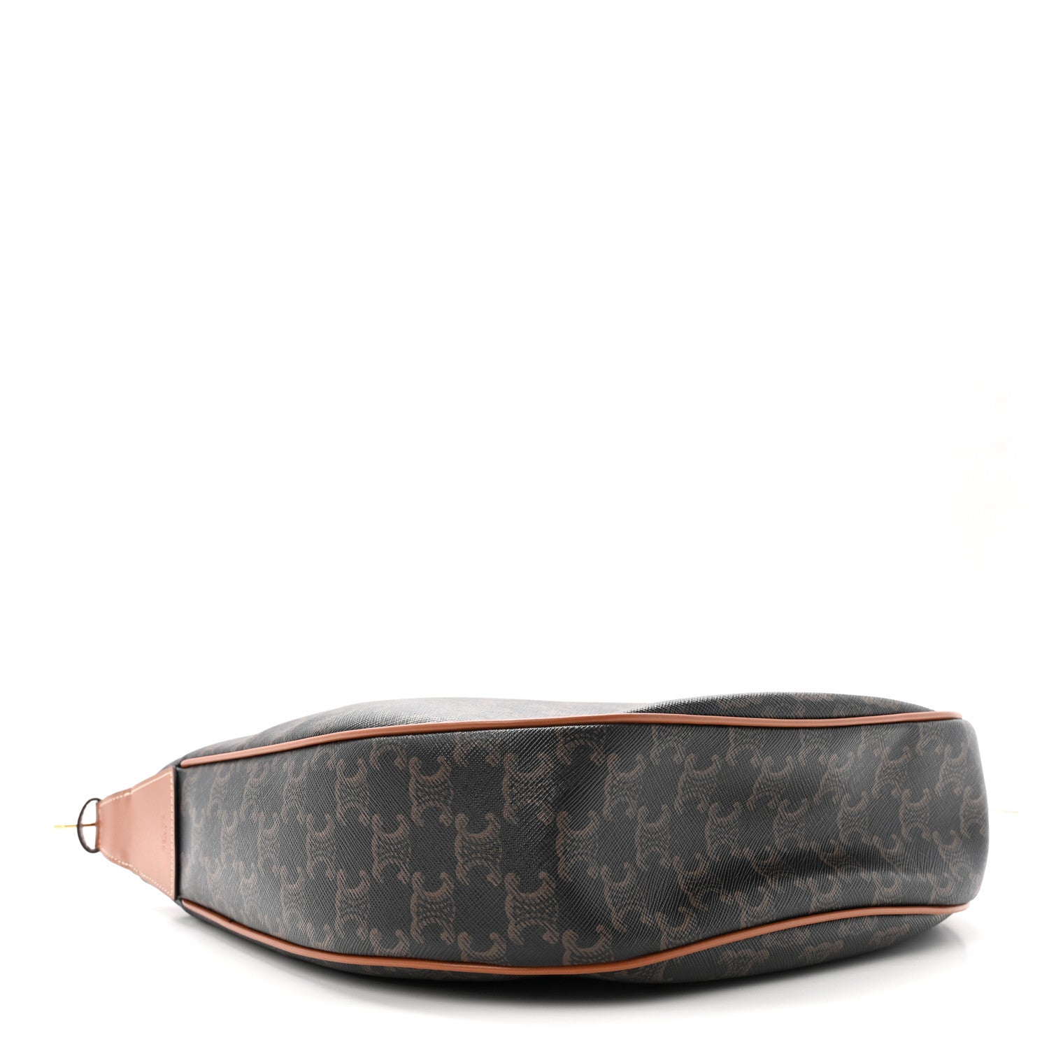Calfskin Triomphe Canvas Heloise Shoulder Bag Tan