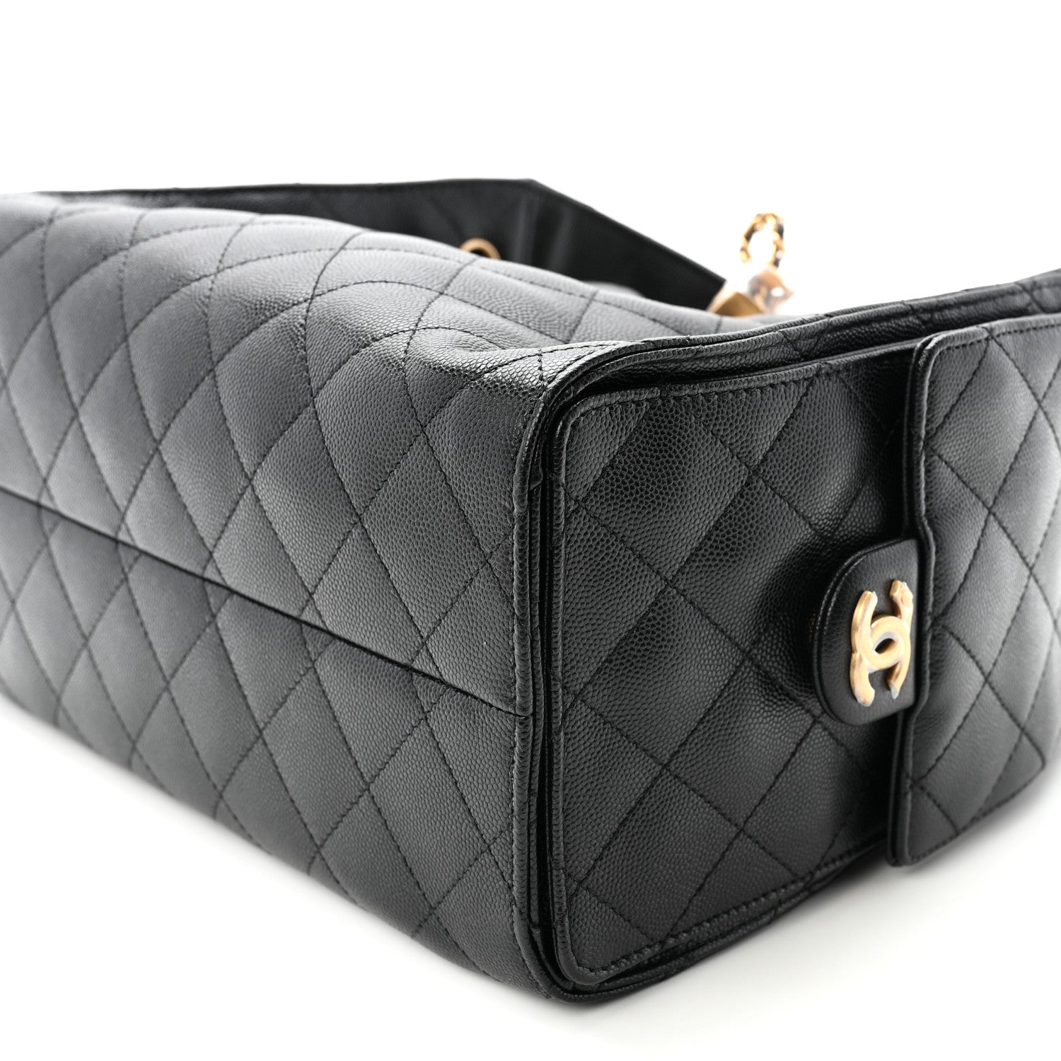 Caviar Quilted Small Chanel 25 Handbag Black
