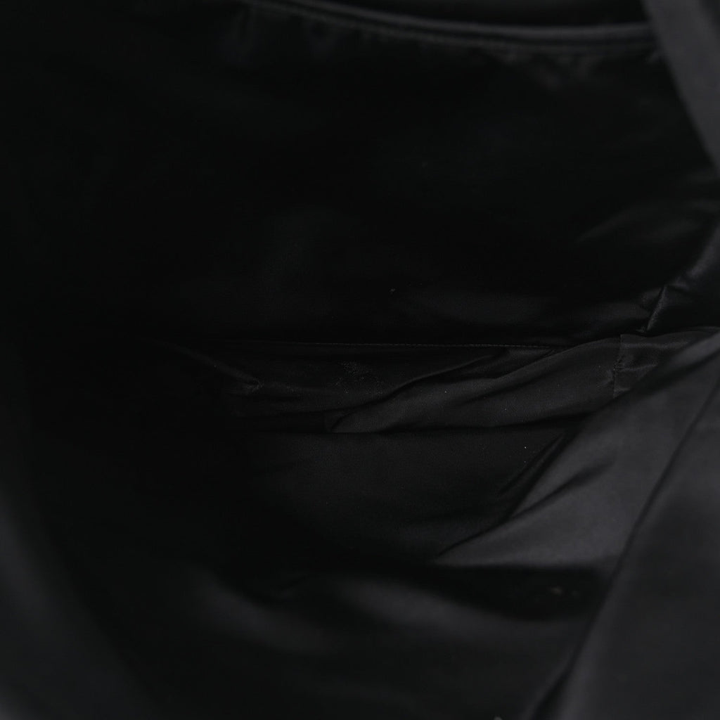 Tessuto Nylon Zip Backpack Black