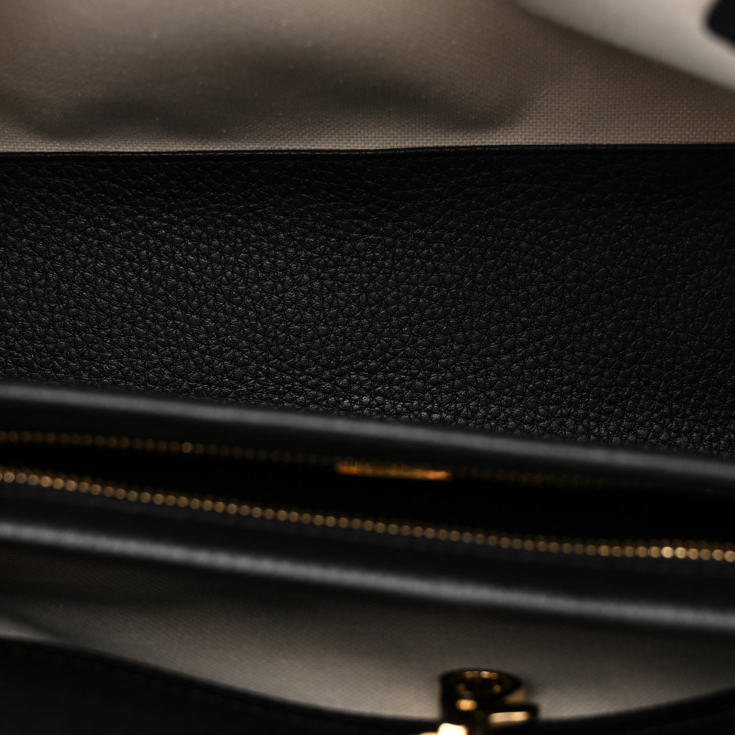 Grained Calfskin Urban Essentials Small Shopping Bag Black