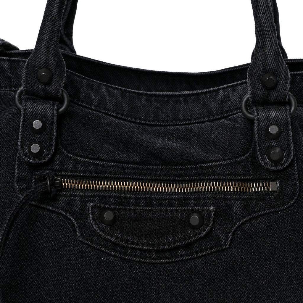 Washed Denim Classic Hardware Medium Le City Black