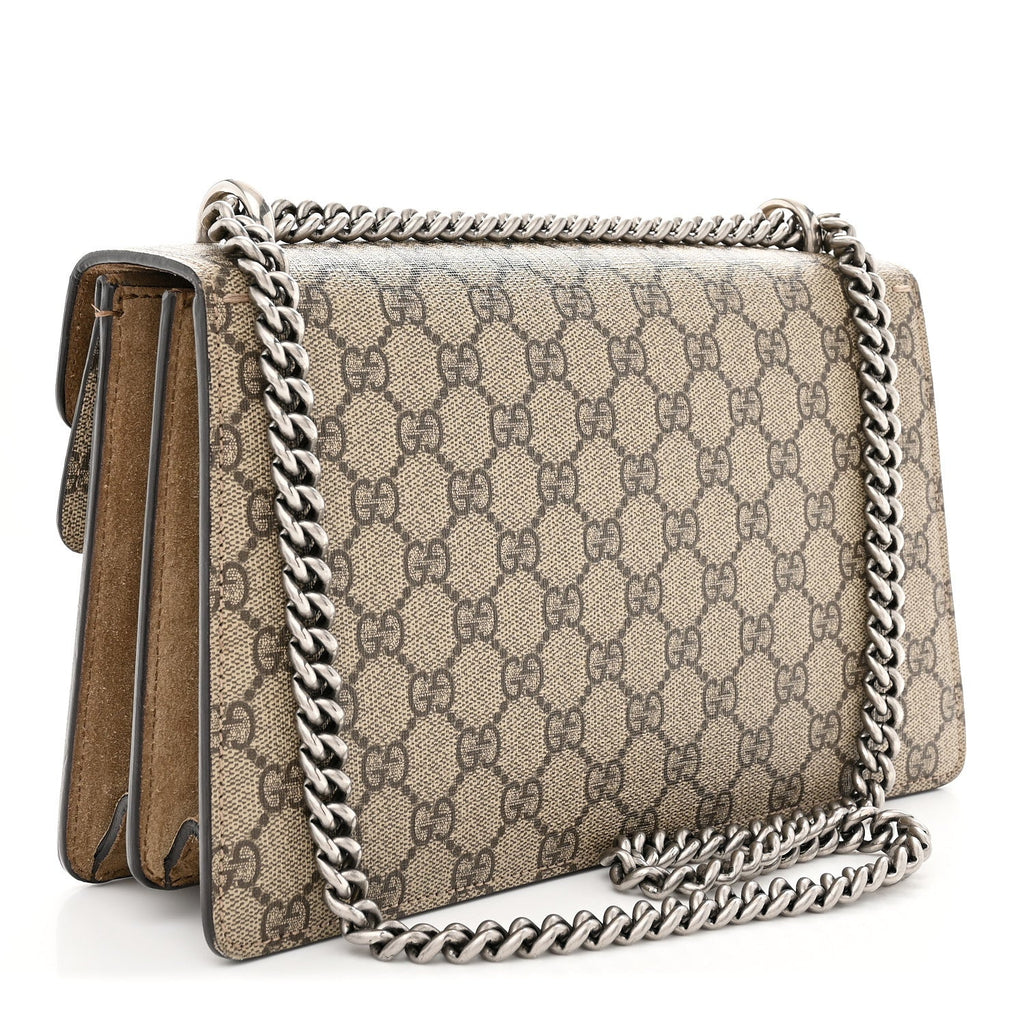 GG Supreme Monogram Small Dionysus Shoulder Bag Taupe