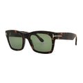 Tom Ford Sunglasses Square Full Rim, Dark Havana Frame and Green Lens FT106252Т