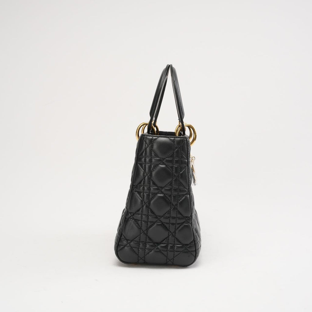 Dior Lady Medium Lamb Black 2015