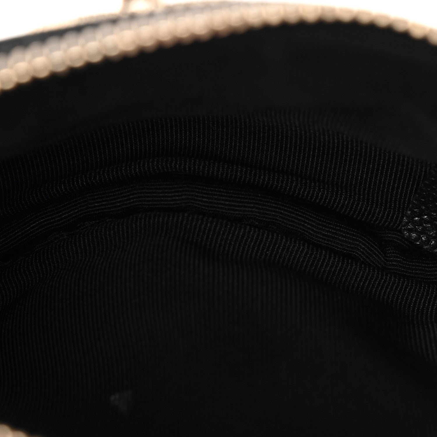 Caviar Quilted Small Vintage Mademoiselle Cosmetic Case Black