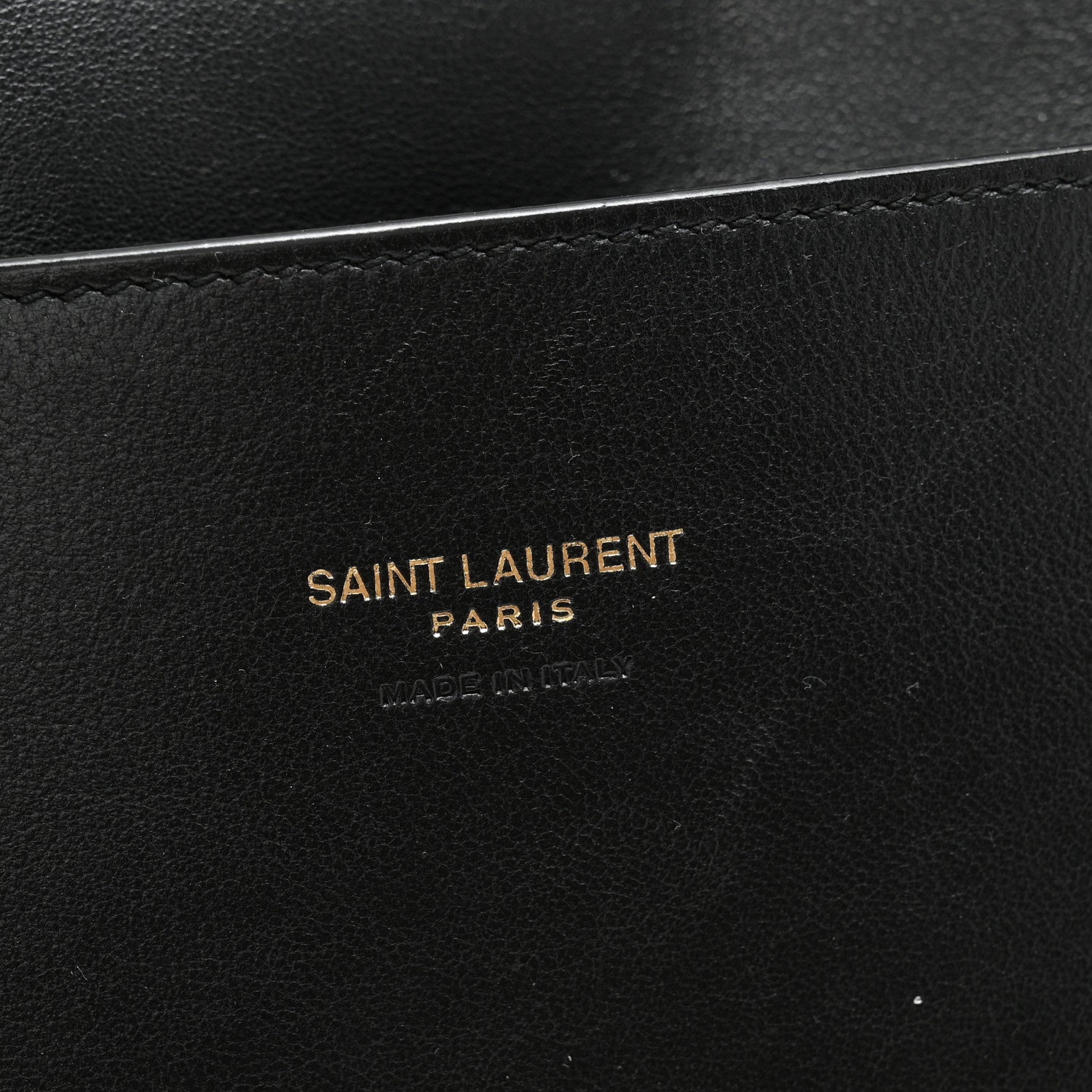 Smooth Calfskin Suede Medium Reversible Monogram Kate Satchel Black