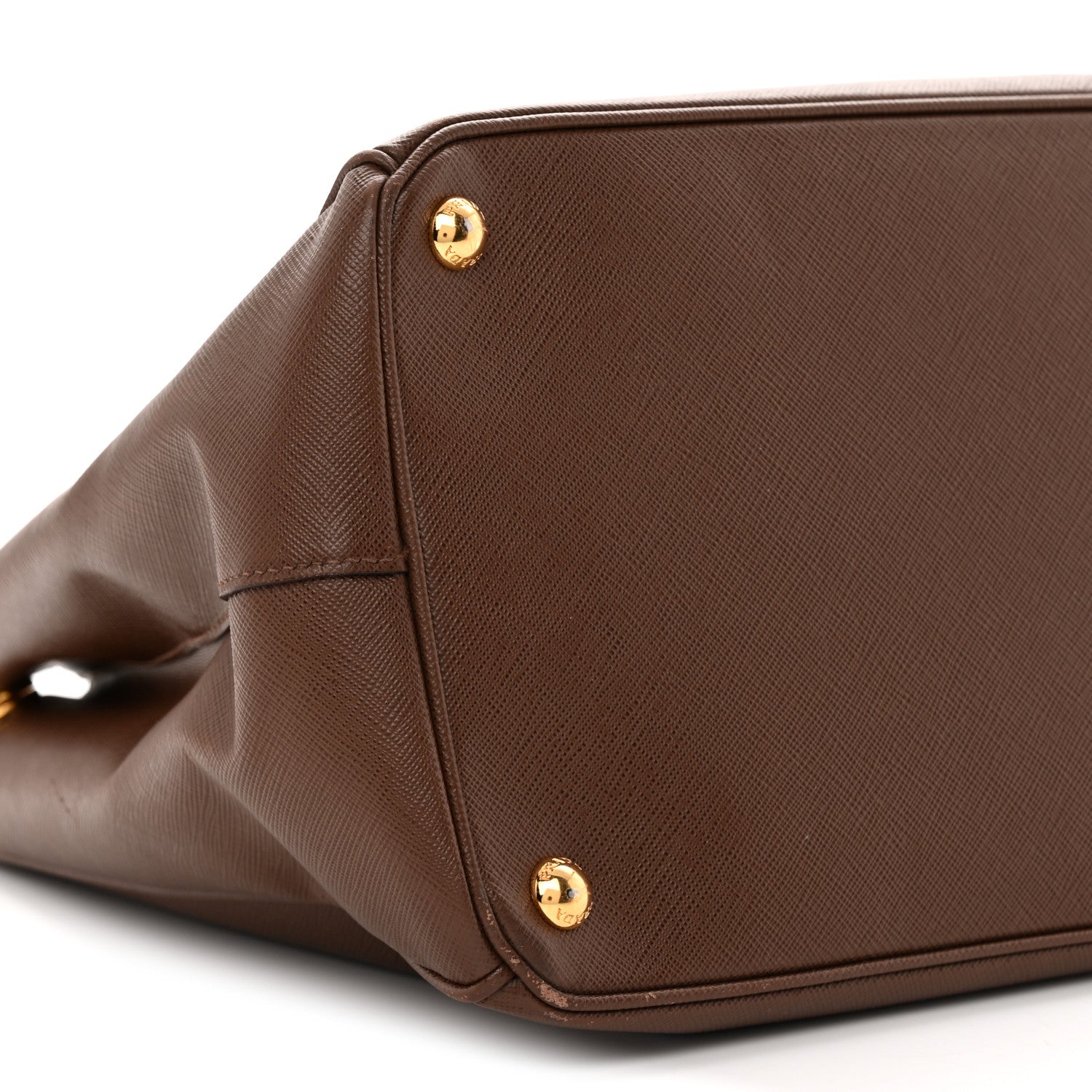 Saffiano Lux Large Galleria Double Zip Tote Cacao