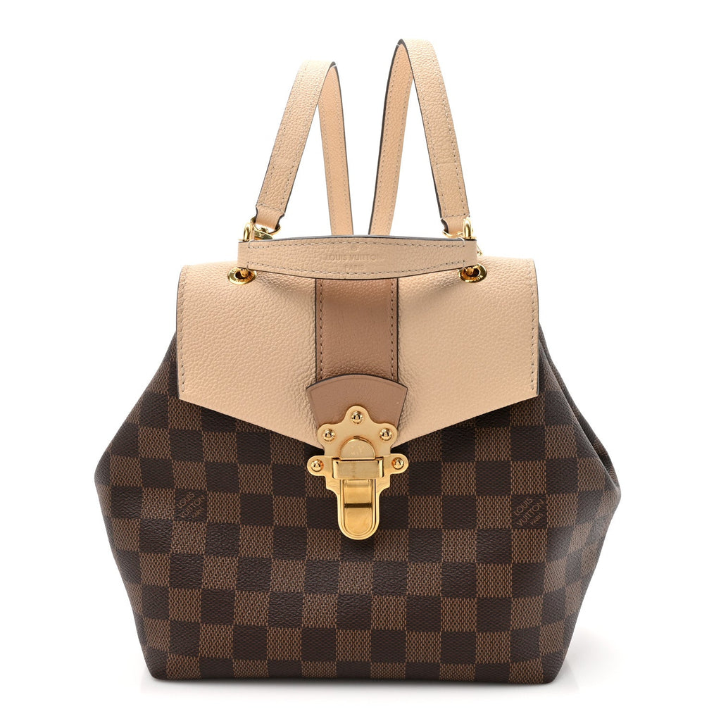 Damier Ebene Clapton Backpack Creme