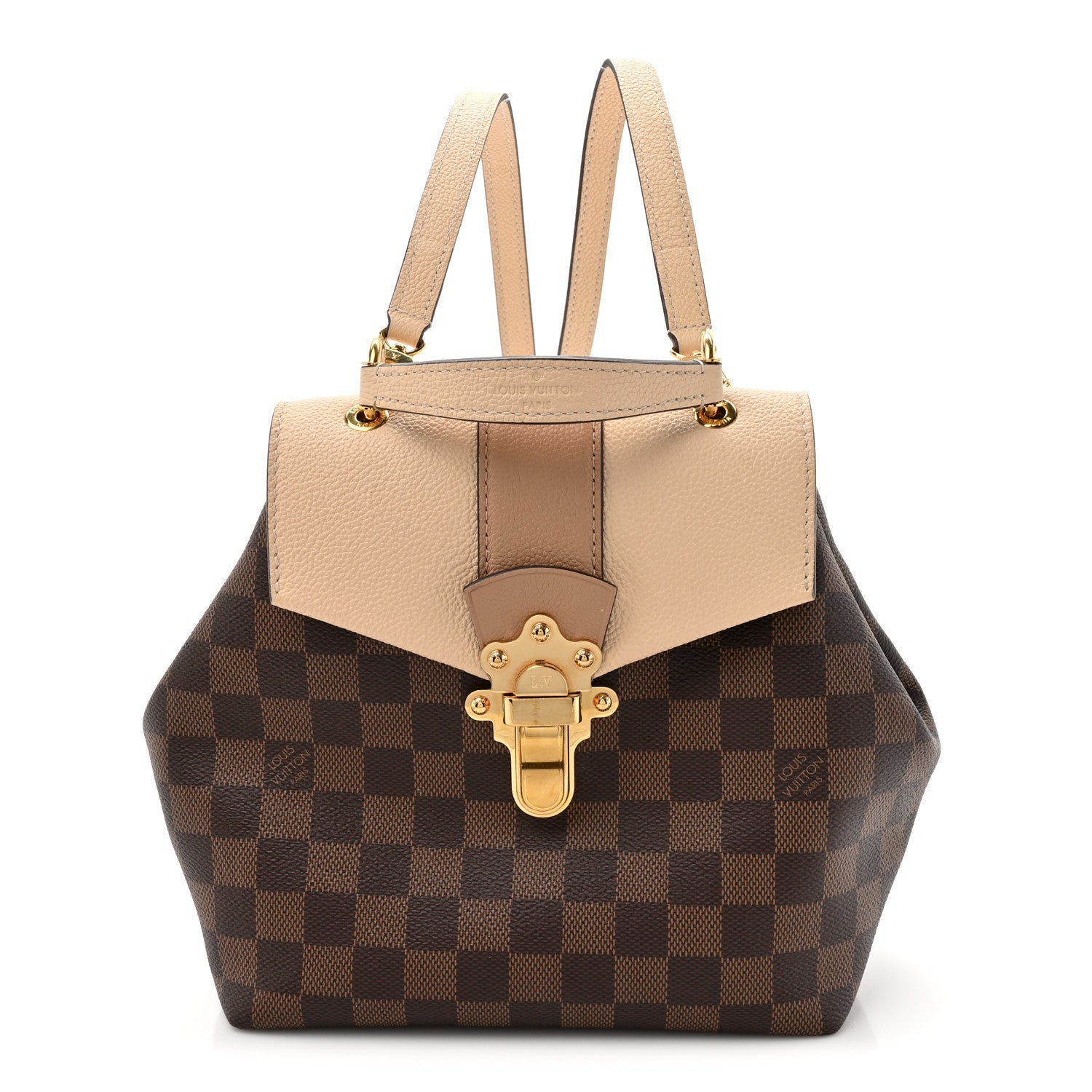 Damier Ebene Clapton Backpack Creme