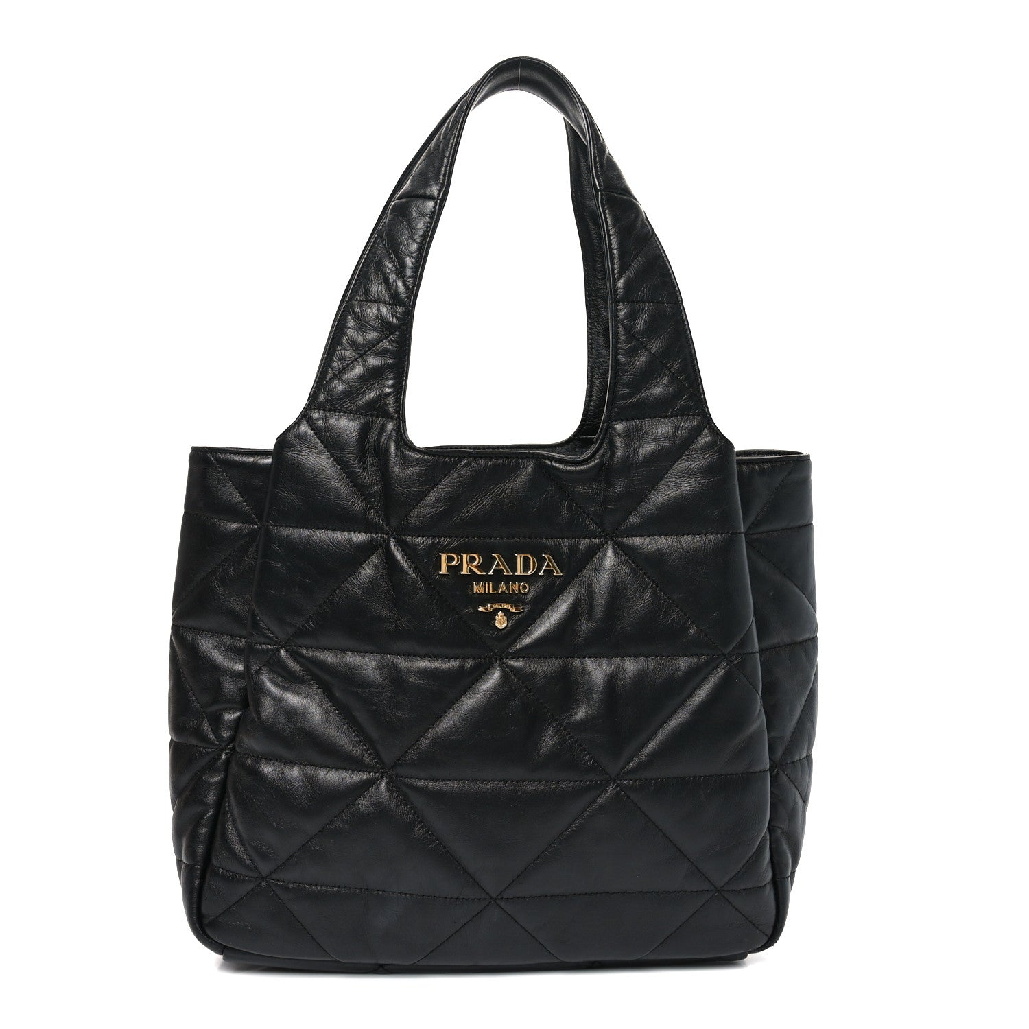 Nappa Quilted Medium Dynamique Tote Black