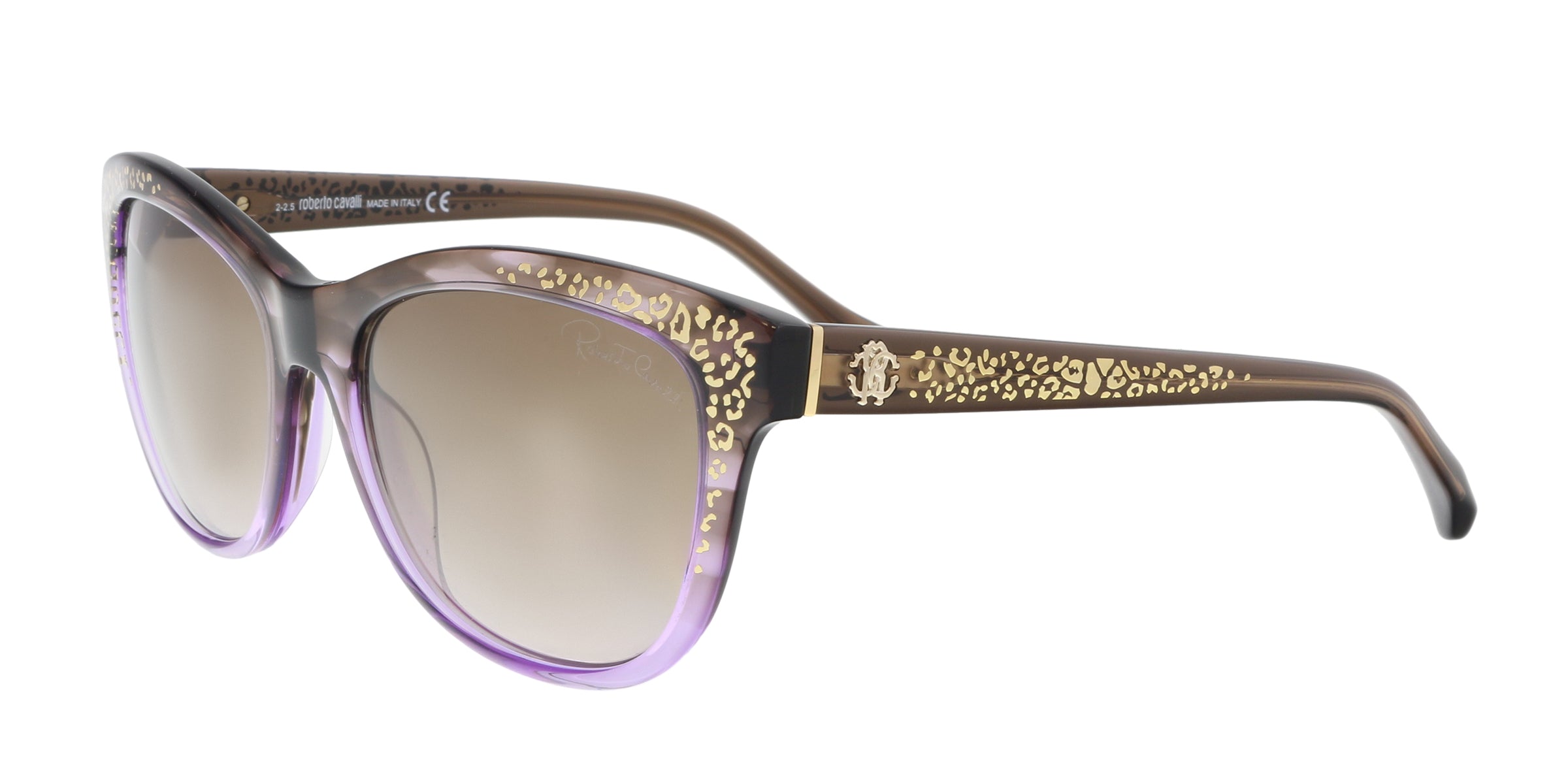 Roberto Cavalli Purple/Brown Square RC991S/S 50F Sunglasses
