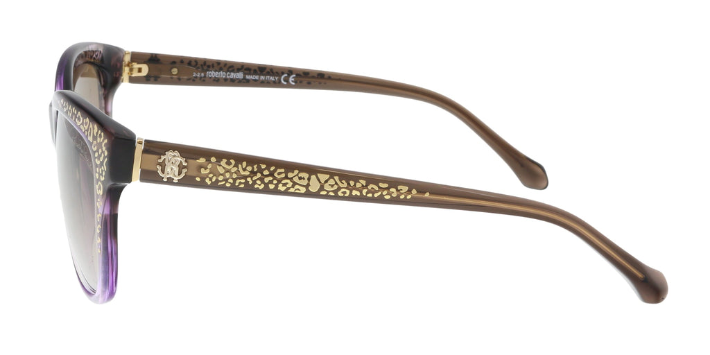 Roberto Cavalli Purple/Brown Square RC991S/S 50F Sunglasses