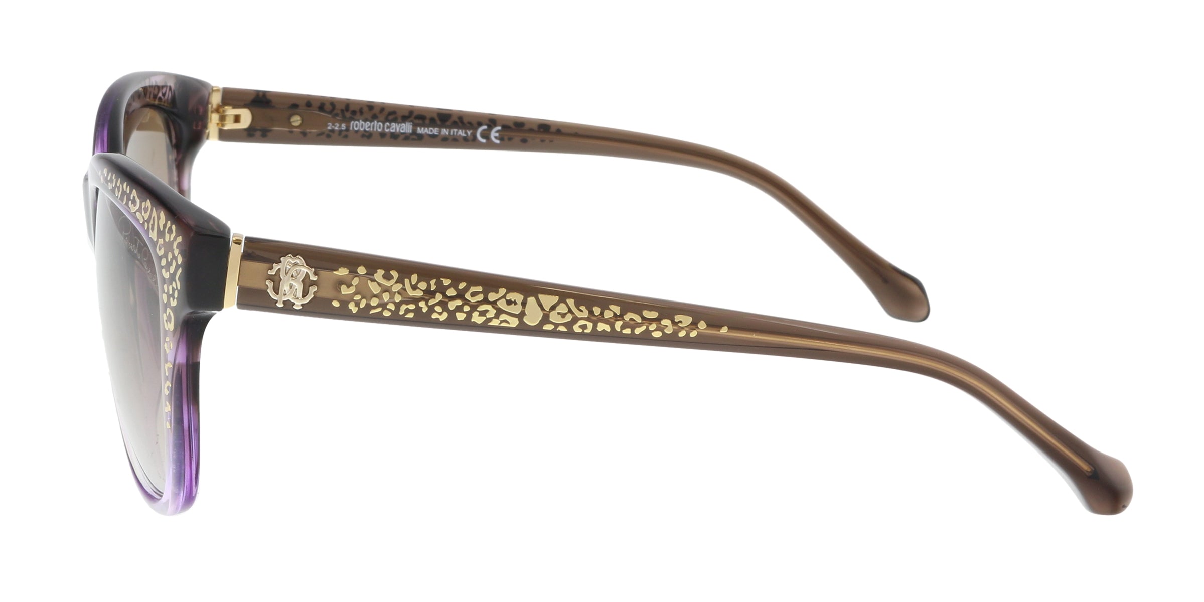 Roberto Cavalli Purple/Brown Square RC991S/S 50F Sunglasses