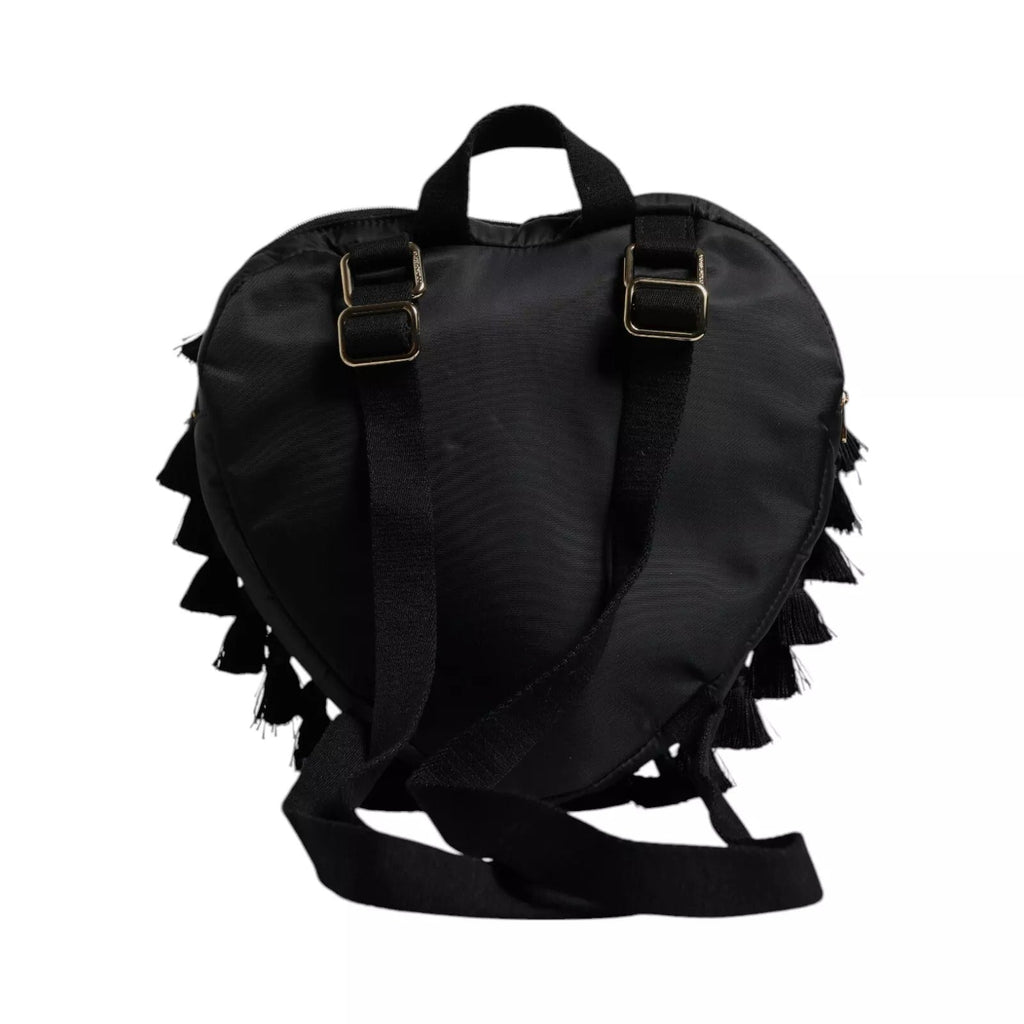 Dolce & Gabbana Black Heart L'Amore Patch Embellished Kids Women's Backpack ( )