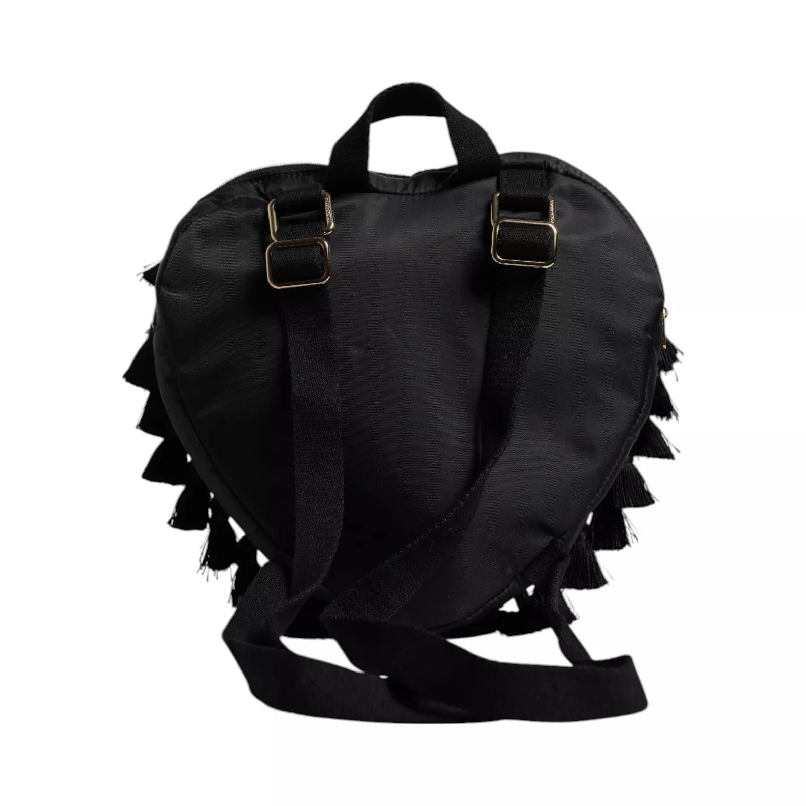 Dolce & Gabbana Black Heart L'Amore Patch Embellished Kids Women's Backpack ( )
