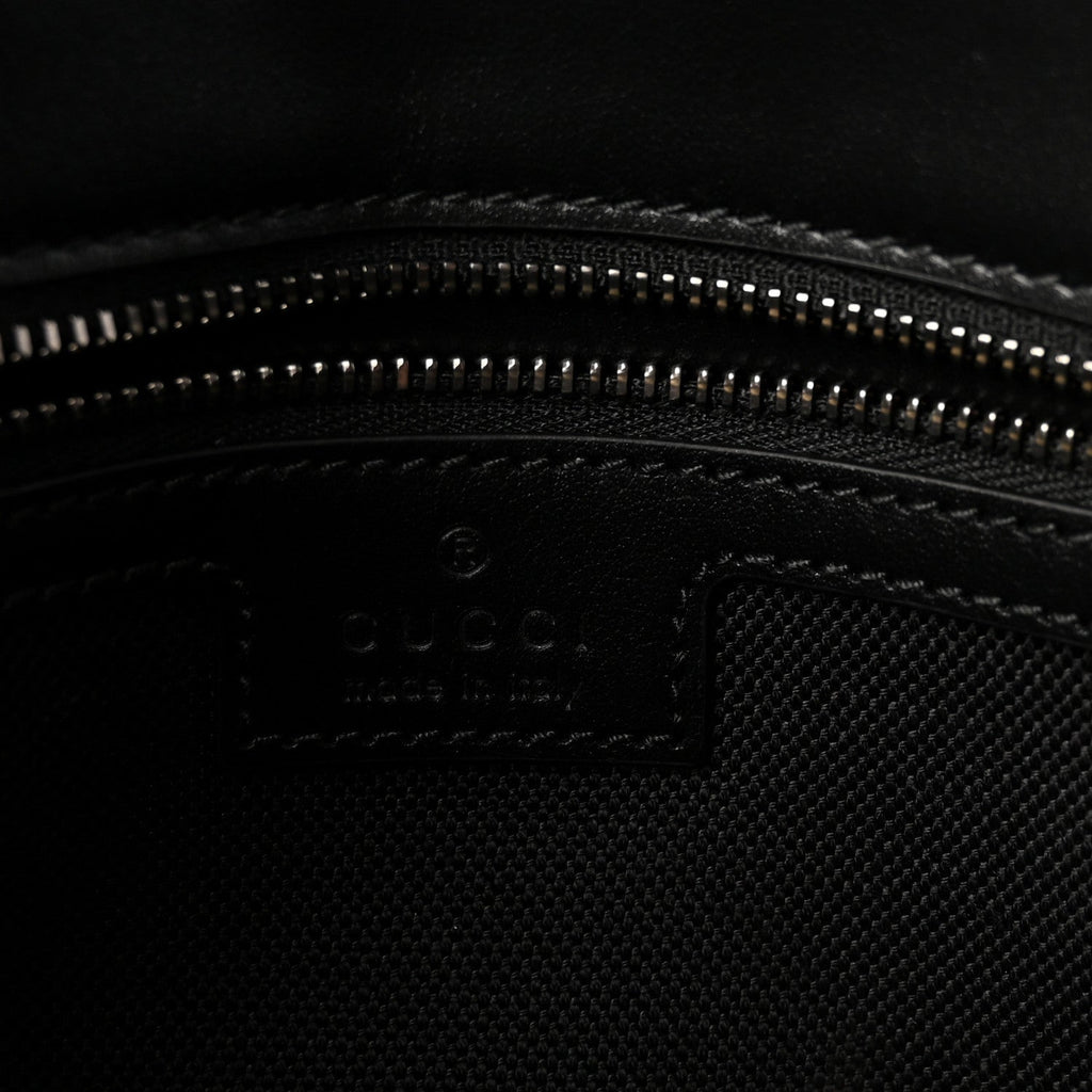 Calfskin Matelasse Monochrome Small GG Marmont Shoulder Bag Black